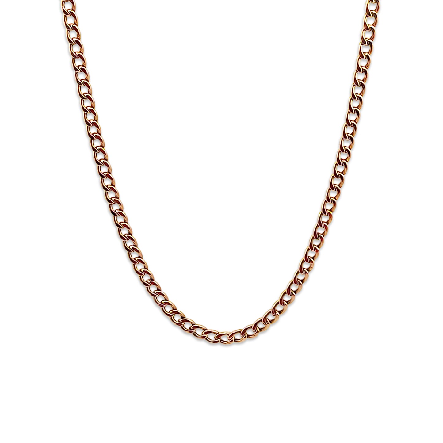 9KT Yellow Gold Curb Chain 9.17GM – Classic Heavy Gold Chain Necklace