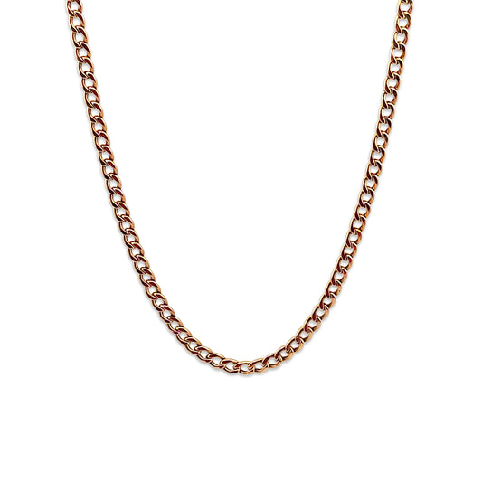 9KT Yellow Gold Curb Chain 9.17GM – Classic Heavy Gold Chain Necklace