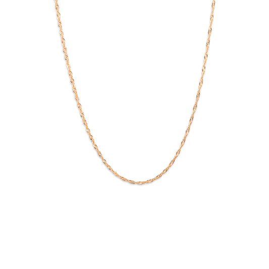 14KT Yellow Gold Disco Chain 1.40GM – Elegant Sparkle Gold Chain Necklace