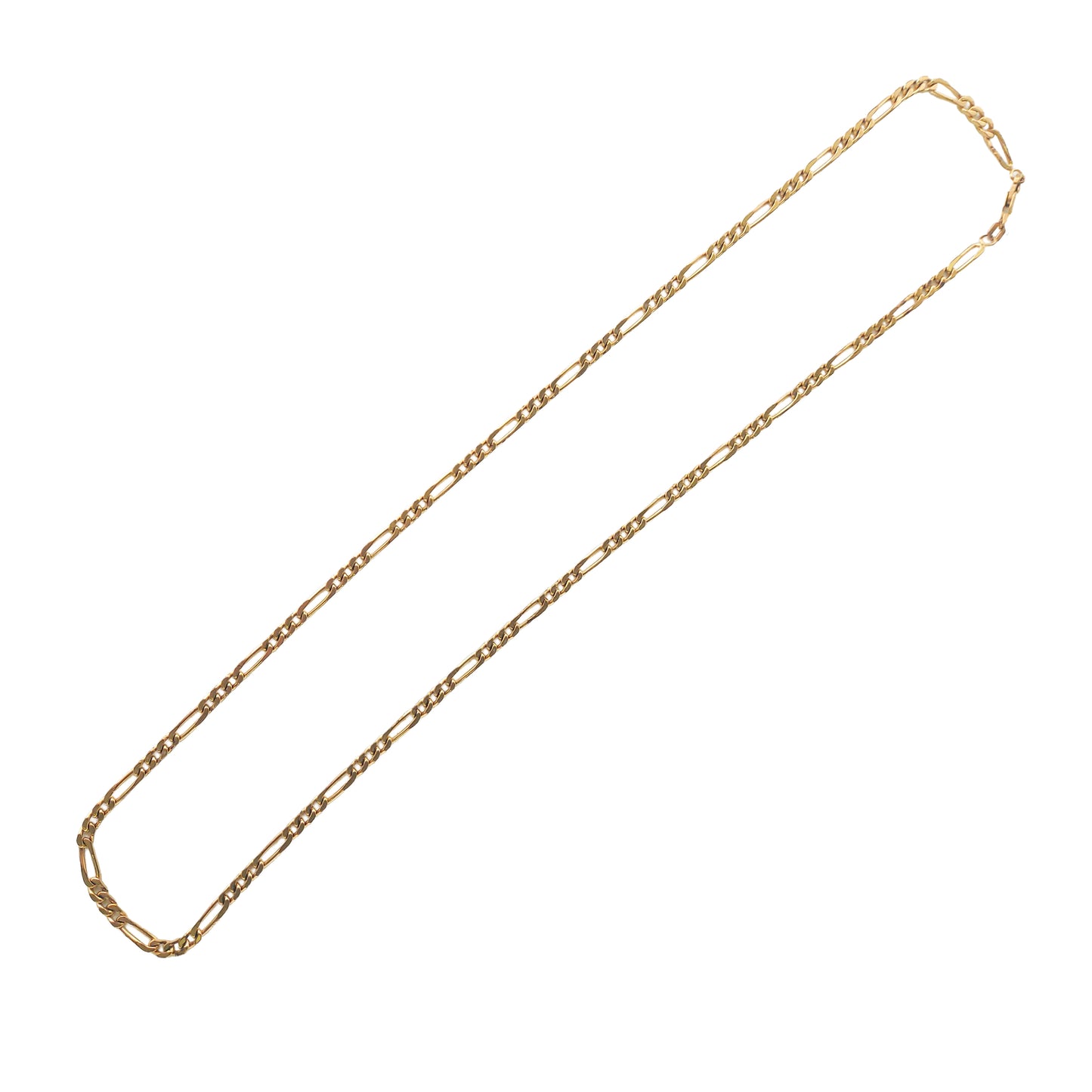 9KT Yellow Gold Figaro Chain 16.14GM – Premium Classic Figaro Gold Chain