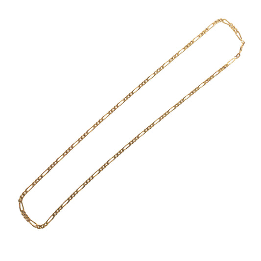 9KT Yellow Gold Figaro Chain 16.14GM – Premium Classic Figaro Gold Chain