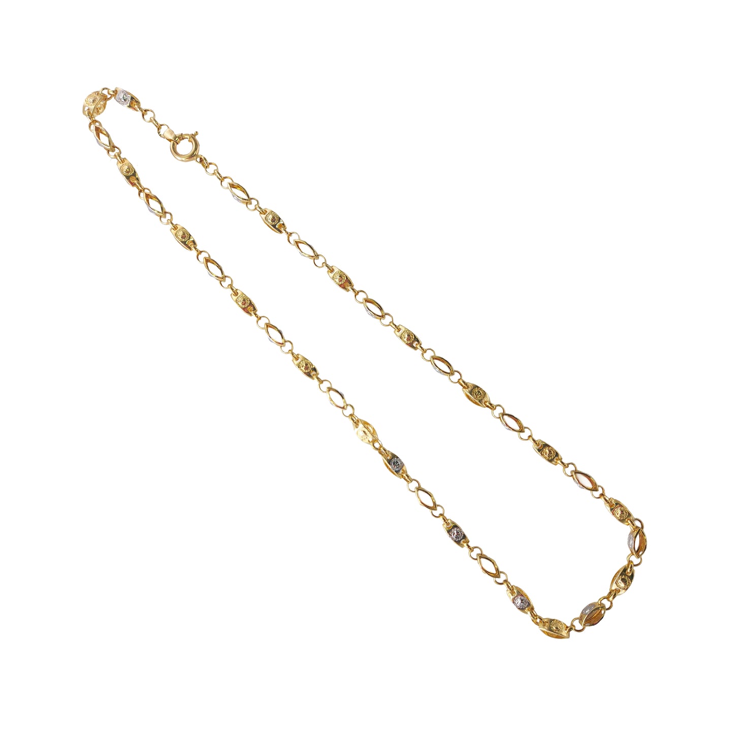 14KT Yellow Gold Marquise Design Chain 10.00GM – Elegant Luxury Gold Chain
