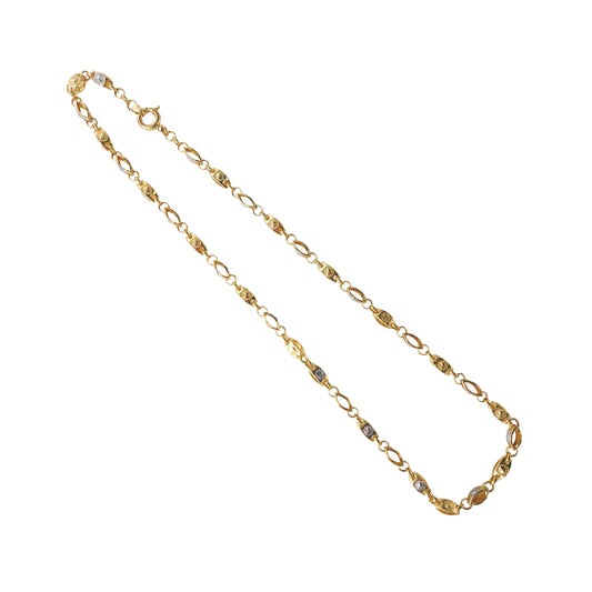 14KT Yellow Gold Marquise Design Chain 10.00GM – Elegant Luxury Gold Chain