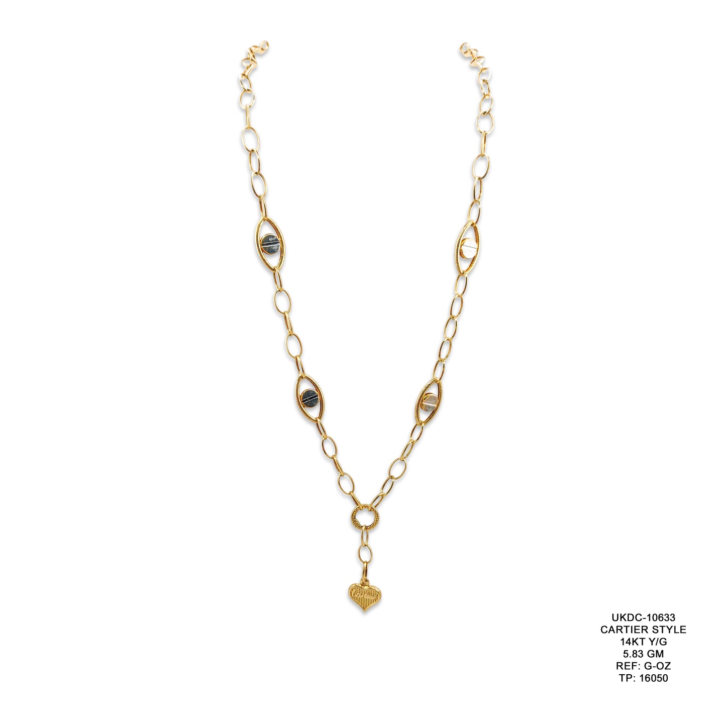 14KT Yellow Gold Cartier Style Chain 5.83GM – Luxury Designer Inspired Gold Jewellery
