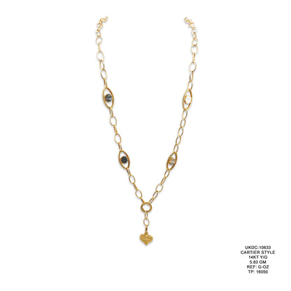 14KT Yellow Gold Cartier Style Chain 5.83GM – Luxury Designer Inspired Gold Jewellery