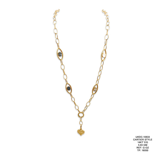14KT Yellow Gold Cartier Style Chain 5.83GM – Luxury Designer Inspired Gold Jewellery