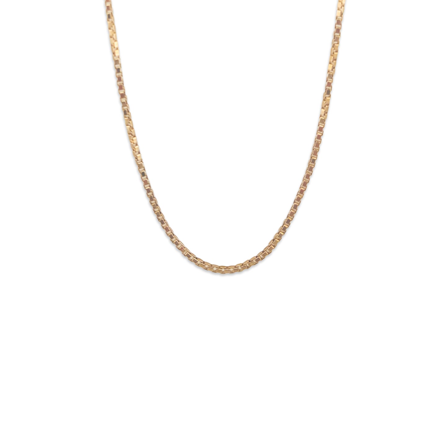9KT Yellow Gold Box Chain 7.98GM – Premium Gold Box Link Necklace for Men & Women