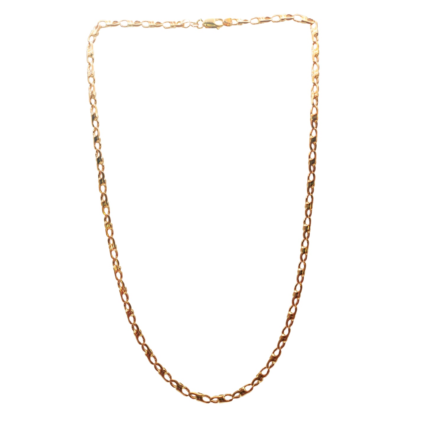 9KT Yellow Gold Fancy Design Chain 18.15GM – Elegant Luxury Gold Jewellery