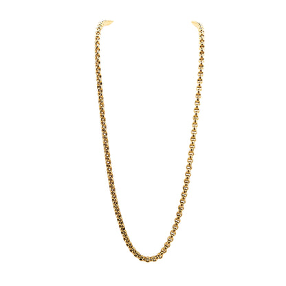 14KT Yellow Gold Belcher Chain 30.45GM – Heavy Luxury Gold Chain Necklace