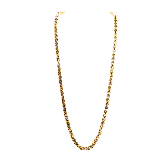 14KT Yellow Gold Belcher Chain 30.45GM – Heavy Luxury Gold Chain Necklace
