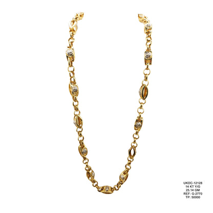 14KT Yellow Gold Chain 25.14GM – Heavy Luxury Gold Jewellery Chain