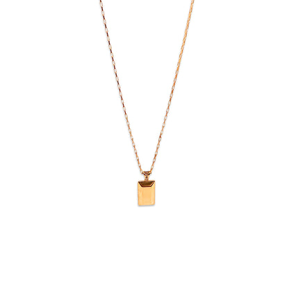 9KT Rose Gold Square Link Belcher Chain 2.46GM – Elegant Designer Gold Necklace