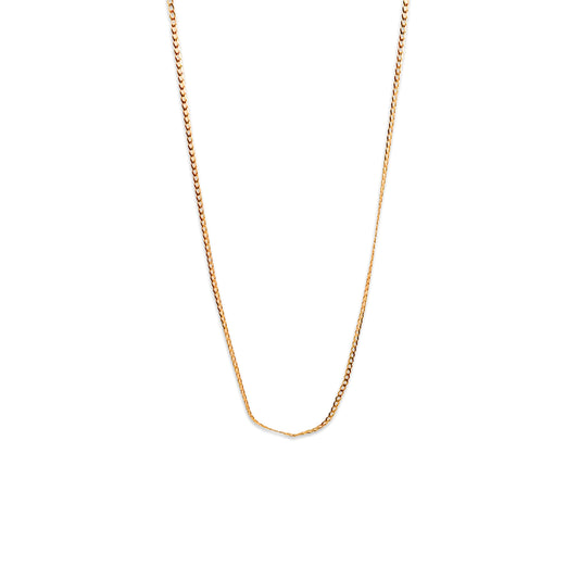 9KT Yellow Gold Curb Chain 1.60GM – Lightweight Classic Gold Chain Necklace
