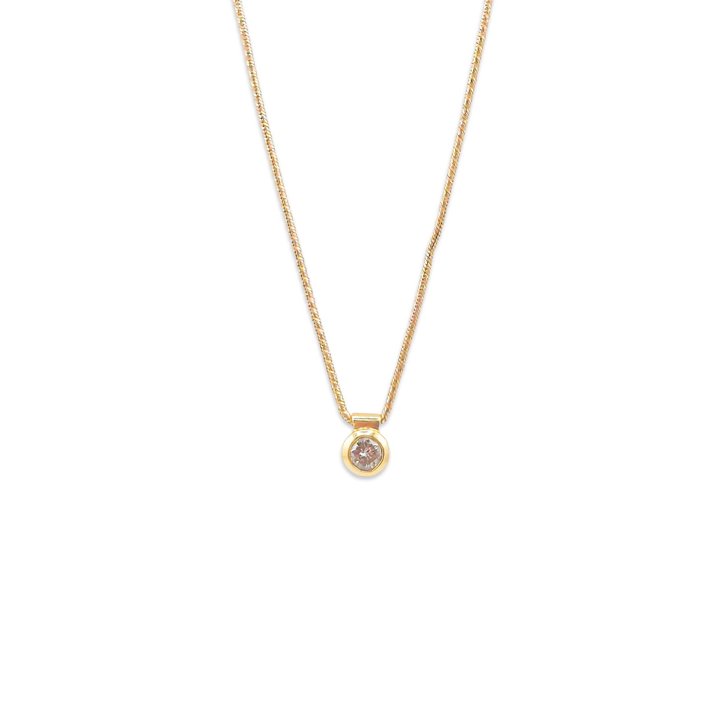 14KT Yellow Gold Rope Design Chain 3.87GM – Elegant Twisted Gold Chain Necklace