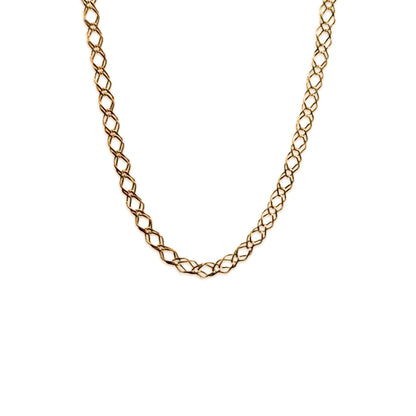 9KT Yellow Gold Design Figaro Chain 4.54GM – Elegant Designer Figaro Gold Necklace