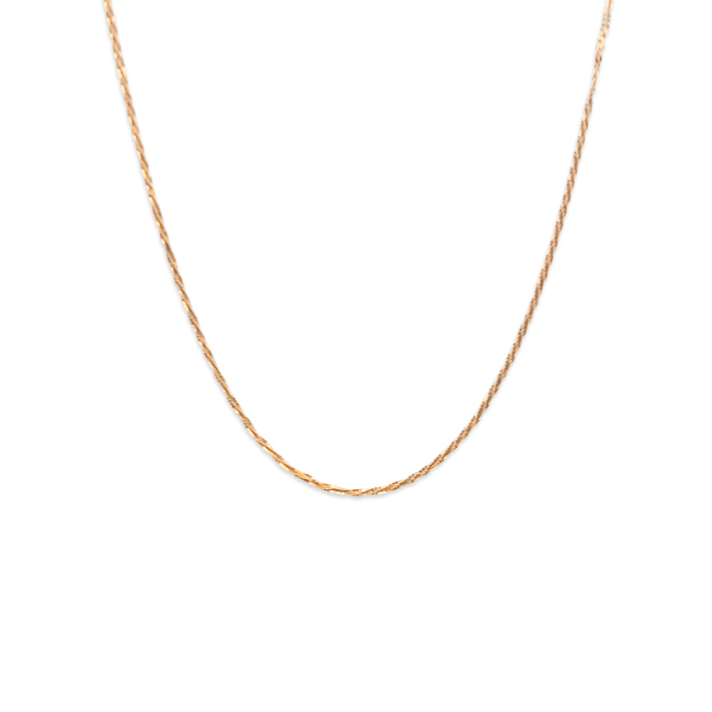 14KT Yellow Gold Disco Chain 1.69GM – Sparkling Lightweight Gold Chain Necklace