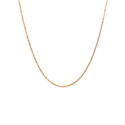 14KT Yellow Gold Disco Chain 1.69GM – Sparkling Lightweight Gold Chain Necklace