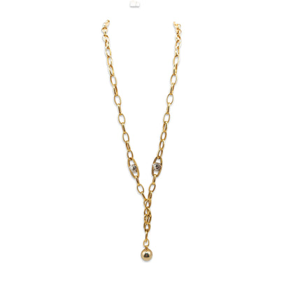14KT Yellow Gold Versace Style Designer Necklace 10.70GM – Luxury Fashion Gold Necklace