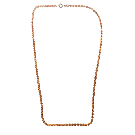 9KT Yellow Gold Rope Chain 10.54GM – Elegant Twisted Gold Chain