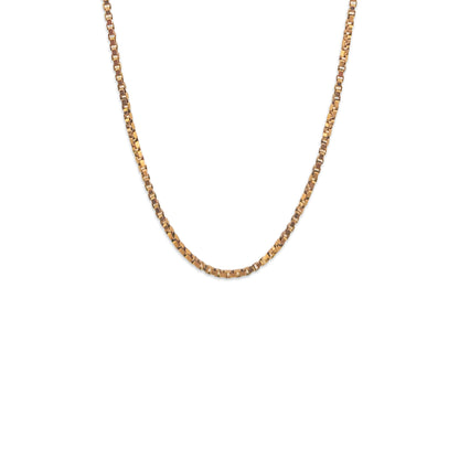 9KT Yellow Gold Box Chain 5.74GM – Elegant Gold Box Link Necklace