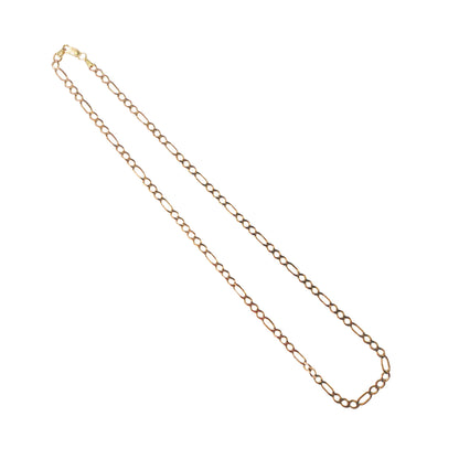9KT Yellow Gold Figaro Chain 11.37GM – Timeless Luxury Gold Chain