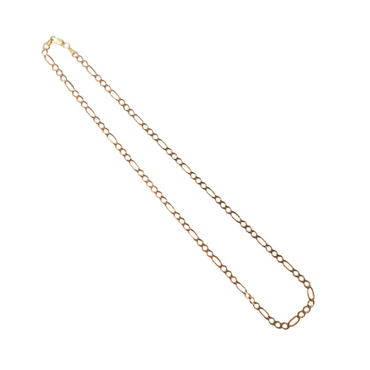 9KT Yellow Gold Figaro Chain 11.37GM – Timeless Luxury Gold Chain