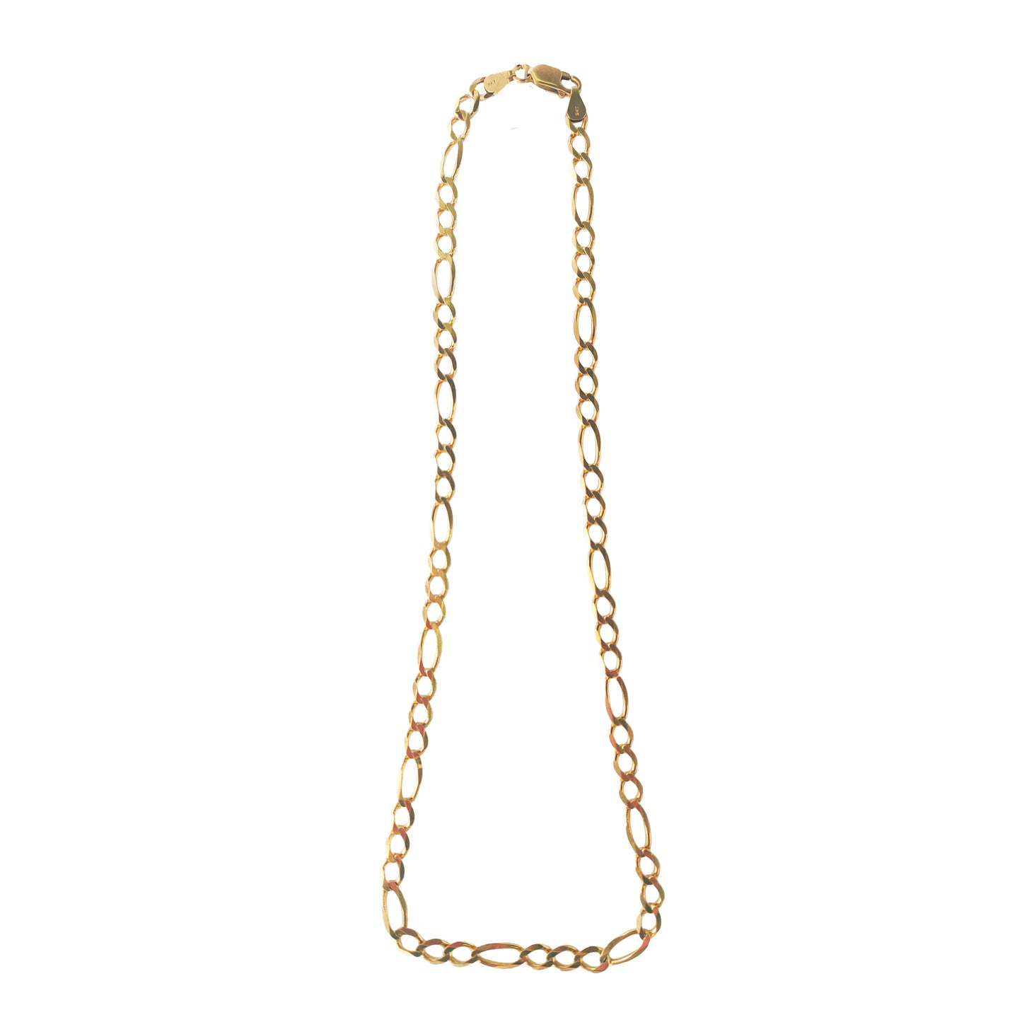 9KT Yellow Gold Figaro Chain 11.70GM – Elegant Classic Gold Chain