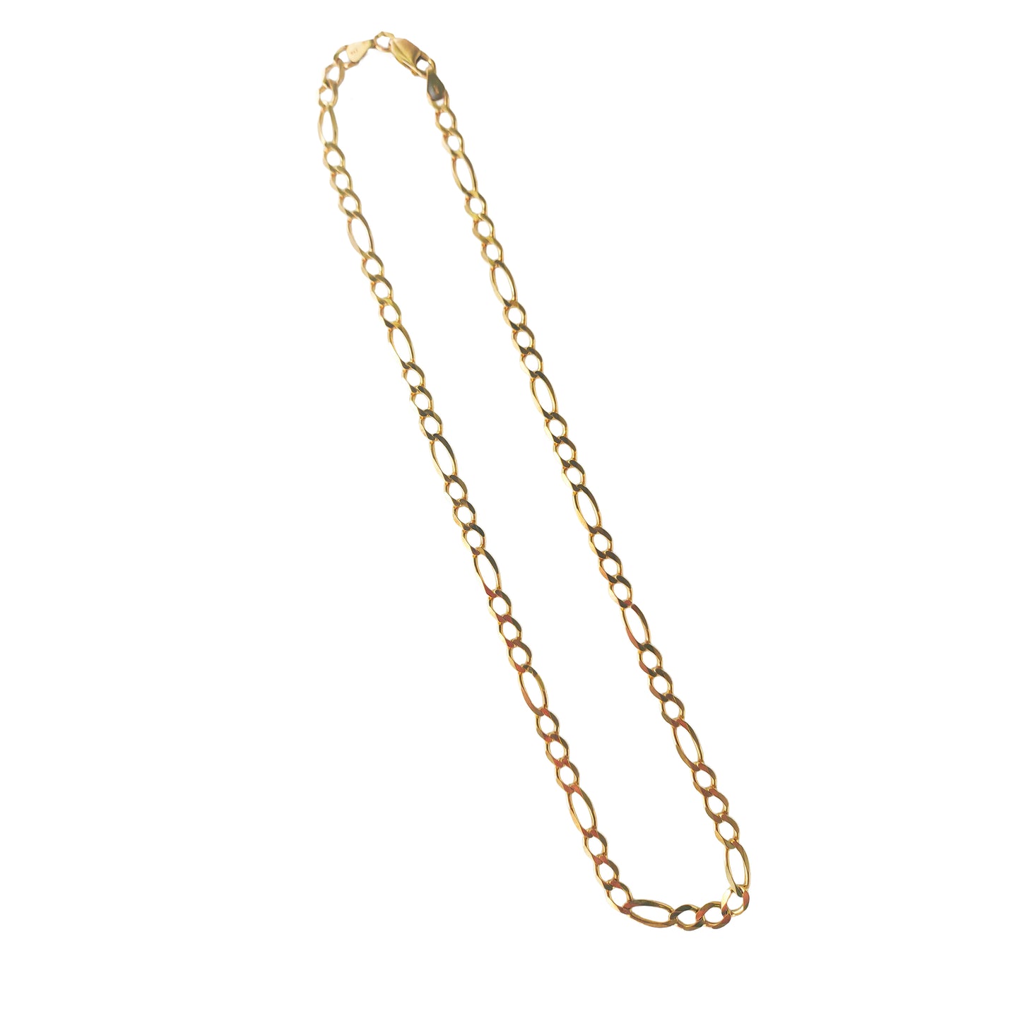 9KT Yellow Gold Figaro Chain 11.70GM – Elegant Classic Gold Chain