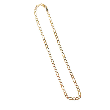 9KT Yellow Gold Figaro Chain 11.70GM – Elegant Classic Gold Chain