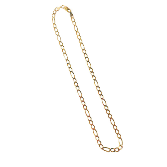 9KT Yellow Gold Figaro Chain 11.70GM – Elegant Classic Gold Chain