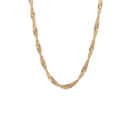 9KT Yellow Gold Disco Chain 8.55GM – Luxury Sparkling Gold Chain Necklace