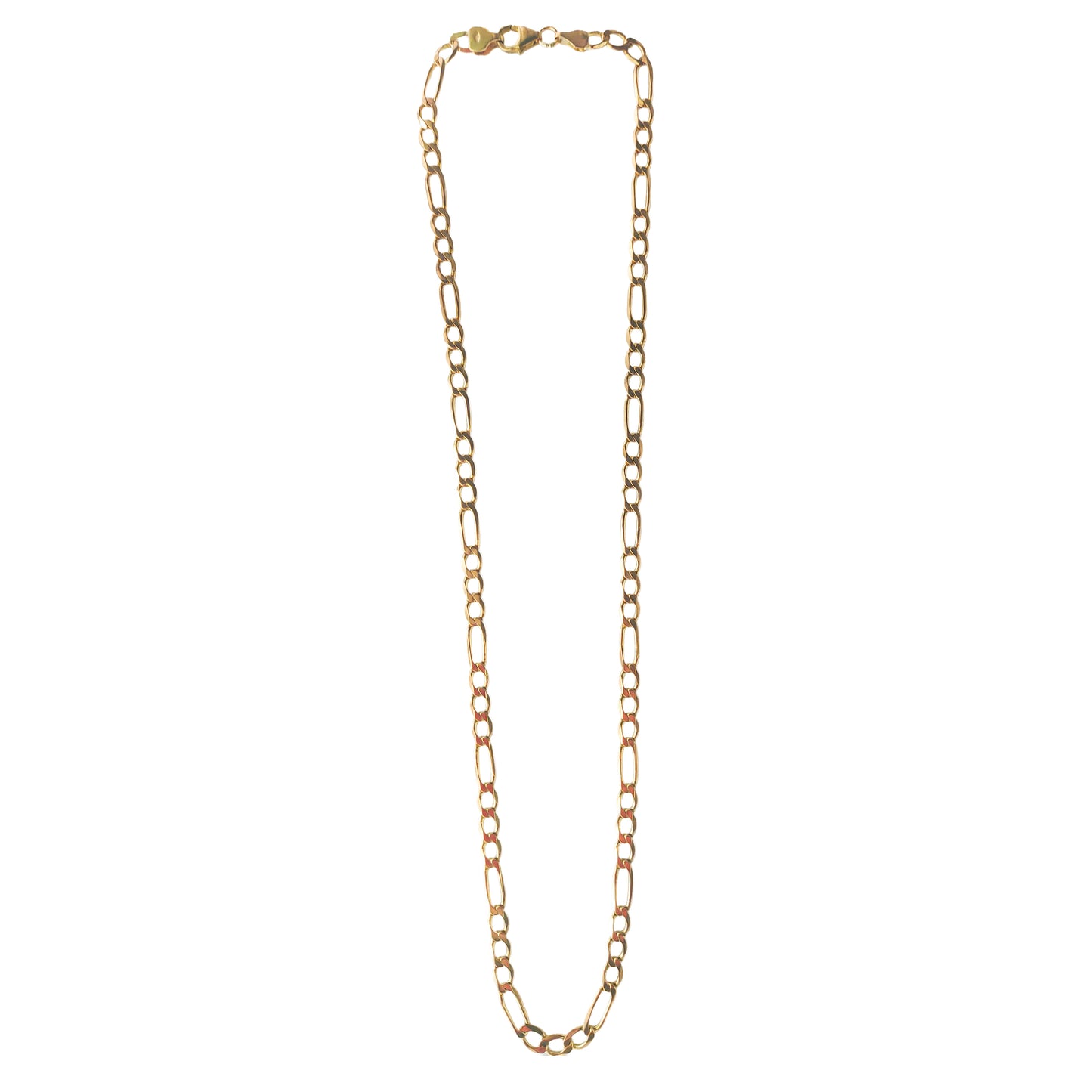 9KT Yellow Gold Figaro Chain 8.91GM – Stylish Lightweight Figaro Gold Chain