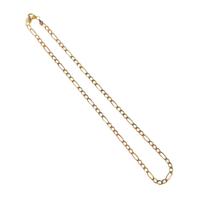 9KT Yellow Gold Figaro Chain 8.91GM – Stylish Lightweight Figaro Gold Chain