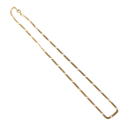 9KT Yellow Gold Figaro Chain 5.68GM – Lightweight Elegant Gold Chain