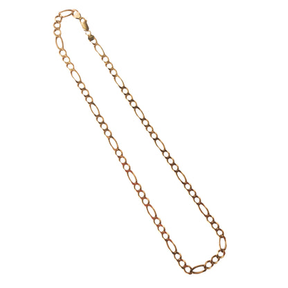 9KT Yellow Gold Figaro Chain 23.54GM – Premium Heavy Figaro Gold Chain