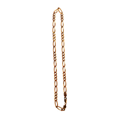 9KT Yellow Gold Figaro Chain 36.27GM – Heavy Luxury Figaro Gold Chain