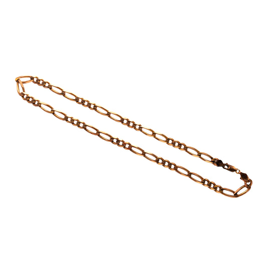 9KT Yellow Gold Figaro Chain 36.27GM – Heavy Luxury Figaro Gold Chain