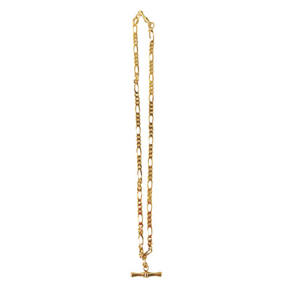 9KT Yellow Gold Figaro Chain 18.58GM – Classic Luxury Gold Chain