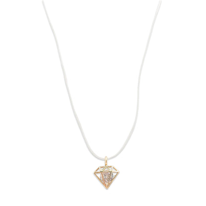 14KT Yellow Gold Diamond Look CZ Pendant 1.50GM – Elegant Cubic Zirconia Gold Pendant