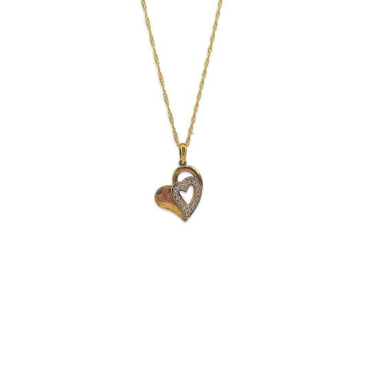 9KT Yellow Gold Disco Chain Pendant 1.93GM – Sparkling Gold Necklace Pendant Set