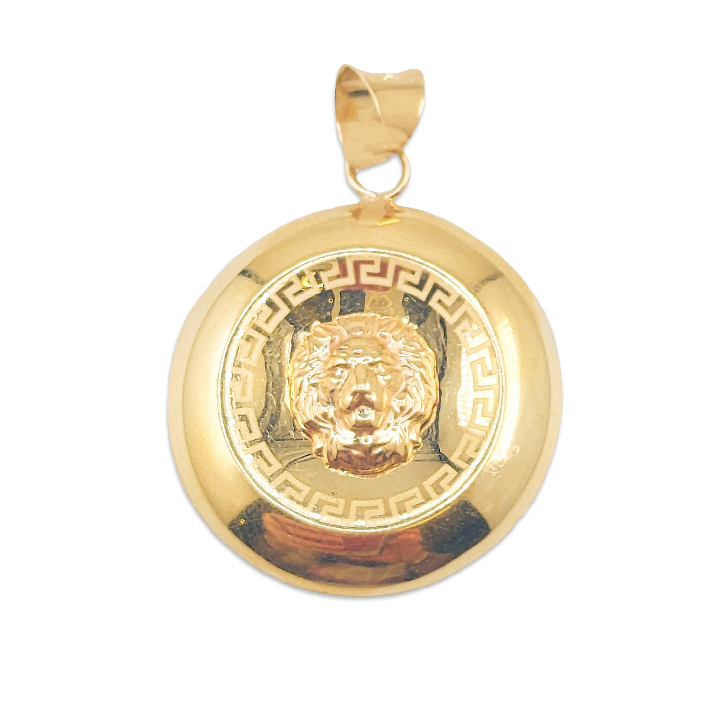 9KT Yellow Gold Versace Style Pendant 2.20GM – Luxury Designer Inspired Gold Pendant
