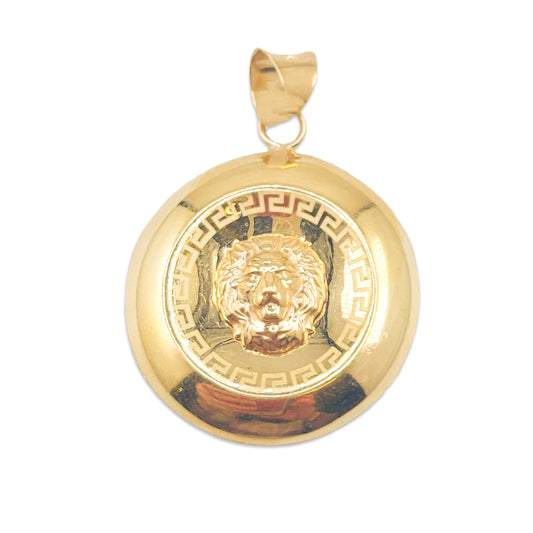9KT Yellow Gold Versace Style Pendant 2.20GM – Luxury Designer Inspired Gold Pendant