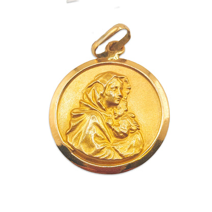 18KT Yellow Gold Jesus Pendant 3.25GM – Elegant Religious Gold Pendant