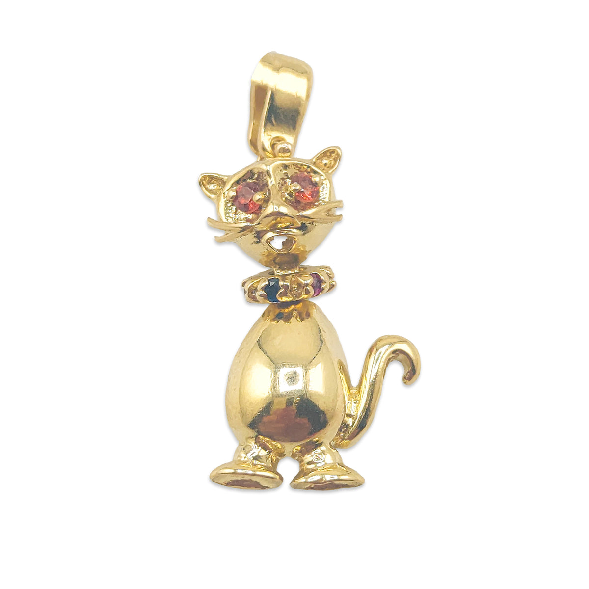 9KT Yellow Gold Cat Pendant 3.60GM – Premium Cat Lover Gold Pendant