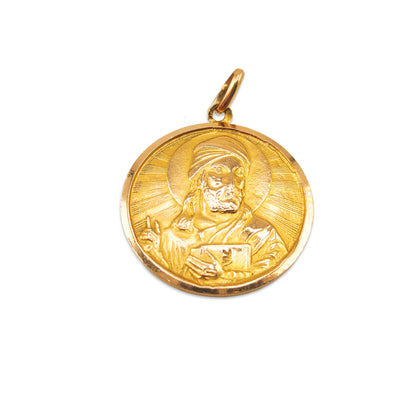 17KT Yellow Gold Jesus Pendant 13.28GM – Luxury Religious Gold Pendant