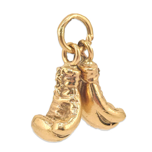 9KT Yellow Gold Boxing Glove Pendant 32.65GM – Premium Heavy Gold Boxing Glove Pendant