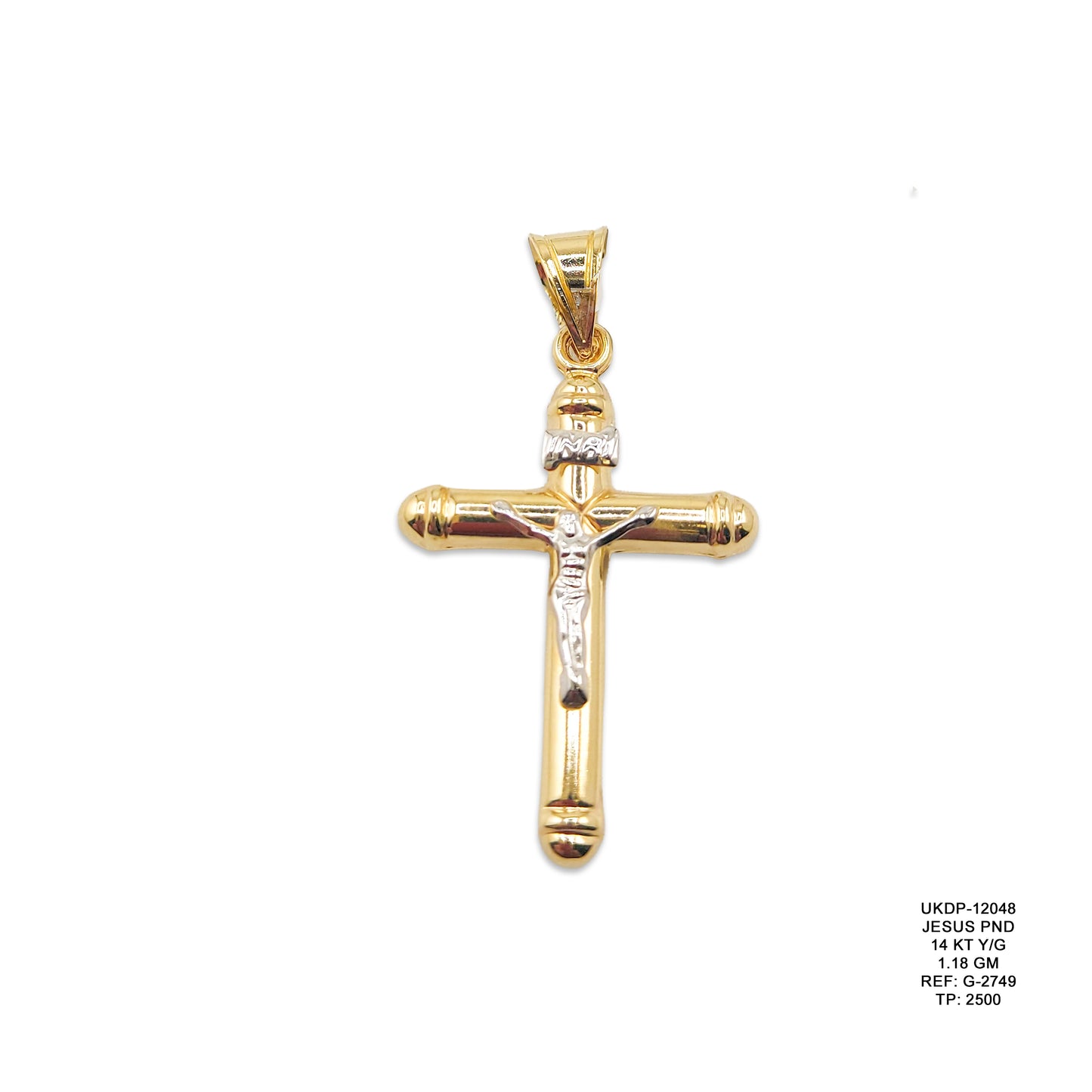 14KT Yellow Gold Jesus Pendant 1.18GM – Religious Gold Charm Pendant