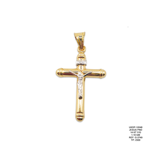 14KT Yellow Gold Jesus Pendant 1.18GM – Religious Gold Charm Pendant