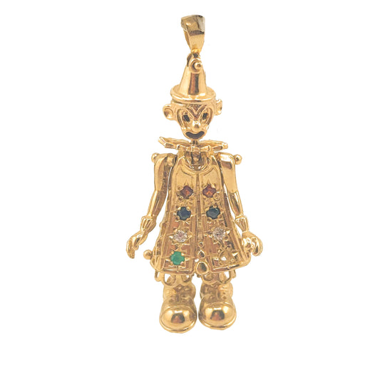 9KT Yellow Gold Clown Pendant 6.78GM – Premium Designer Clown Gold Pendant