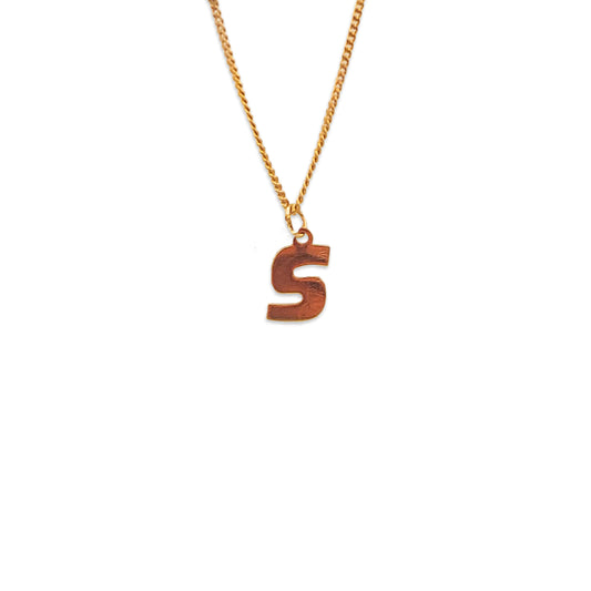 9KT Yellow Gold Letter S Pendant 0.32GM – Personalised Initial S Gold Pendant